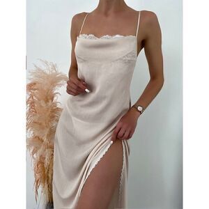 Sexy Lace Trim Cami Night Dress